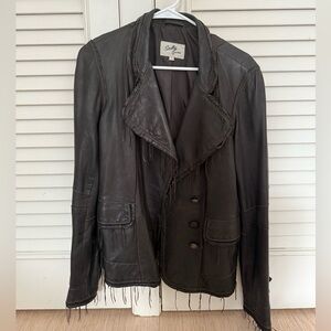 Scully brown leather jacket size large